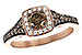 F217-68617: LDS RG .40 BROWN DIA CTR .70 TW