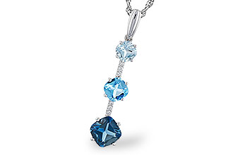 F302-19526: NECK 1.87 TW BLUE TOPAZ 1.90 TGW