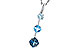 F302-19526: NECK 1.87 TW BLUE TOPAZ 1.90 TGW