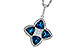 F302-23108: NECKLACE 2.79 LONDON BLUE TOPAZ 2.85 TGW