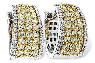 F302-23172: EARRINGS 1.52 YELLOW DIAS 1.96 TW