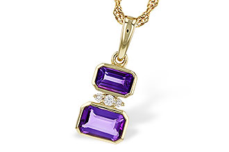 F302-26763: NECK .72 TW AMETHYST .75 TGW