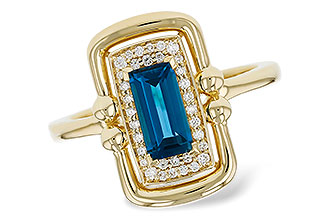 F303-09499: LDS RG .84 LONDON BLUE TOPAZ .96 TGW (8x4MM LBT)