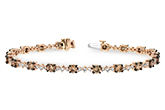 G215-87681: BRACELET 3.05 BROWN DIA 4.10 TW