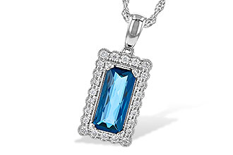 G217-71290: NECK 1.55 LONDON BLUE TOPAZ 1.70 TGW