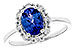 G301-32263: LDS RG 1.02 TANZANITE 1.30 TGW (8x6 OVAL)
