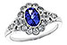 G302-19517: LDS RG .80 TANZANITE 1.20 TGW (7x5MM OV)