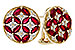 G302-19544: EARRINGS 2.07 TW RUBY 2.37 TGW