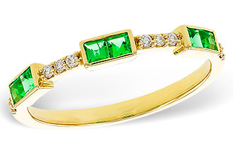 G302-23163: LDS WED RG .23 TW EMERALD .30 TGW