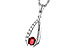 G302-23181: NECKLACE .34 RUBY .50 TGW (5x4 RUBY)
