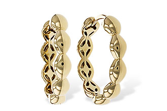 G302-24090: GOLD EARRINGS (18MM)