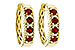 G302-26799: EARRINGS .54 TW RUBY .66 TGW