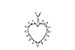H034-03172: HEART PENDANT .23 TW