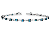 H215-87672: BRACELET 3.00 BLUE DIA 4.05 TW