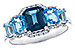 H301-30444: LDS RG 2.15 TW BLUE TOPAZ 2.30 TGW