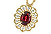 H301-30453: NECK .80 GARNET .92 TGW (7x5MM GAR)