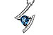 H302-19490: NECK 1.04 LONDON BLUE TOPAZ 1.23 TGW (8x6MM)