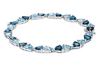 H302-20426: BRACELET 12.20 BLUE TOPAZ 12.50 TGW (7")