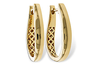 H302-24081: GOLD EARRINGS (22MM)