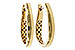 H302-24081: GOLD EARRINGS (22MM)
