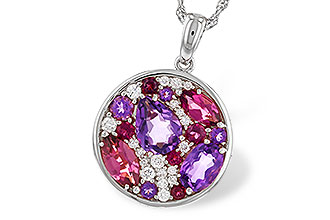 H302-24999: NECK 1.83 TW SEMI-PRECIOUS (P.TOUR, AMY) 2.00 TGW