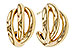 H302-25844: GOLD EARRINGS (18MM)
