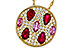 H302-26744: NECK 1.42 TW PRECIOUS (RUBY & PINK SAPP) 1.82 TGW