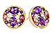 H302-26817: EARR .82 TW SEMI-PRECIOUS (P.TOUR, AMY) .98 TGW