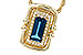 H303-09499: NECK .84 LONDON BLUE TOPAZ .96 TGW (8x4MM LBT)