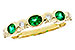 H303-09526: LDS WED RG .43 EMERALD .56 TGW