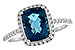 K216-81353: LDS RG 2.42 LONDON BLUE TOPAZ 2.62 TGW