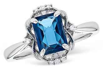 K300-39490: LDS RG 1.70 LONDON BLUE TOPAZ 1.76 TGW