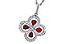 K302-20417: NECKLACE .68 RUBY TW .96 TGW