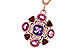 K302-21281: NECKLACE 2.76 SEMI-PREC (AM,GT,PT) 2.82 TGW