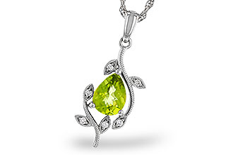 K302-21317: NECKLACE 1.16 PERIDOT 1.21 TGW (8x6MM PER)