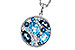 K302-22217: NECKLACE 2.31 TW BLUE TOPAZ 2.48 TGW
