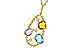 K302-22226: NECKLACE 3.04 TW SEMI-PREC 3.14 TGW (BT,AMY,CIT)