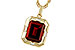 K302-22244: NECKLACE 3.65 GARNET 3.82 TGW (10x8MM GAR)