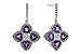 K302-23099: EARRINGS 1.41 AMETHYST 1.50 TGW