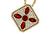 K302-23108: NECKLACE .81 TW RUBY 1.12 TGW