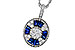 K302-24990: NECKLACE .56 TW SAPPHIRE .80 TGW
