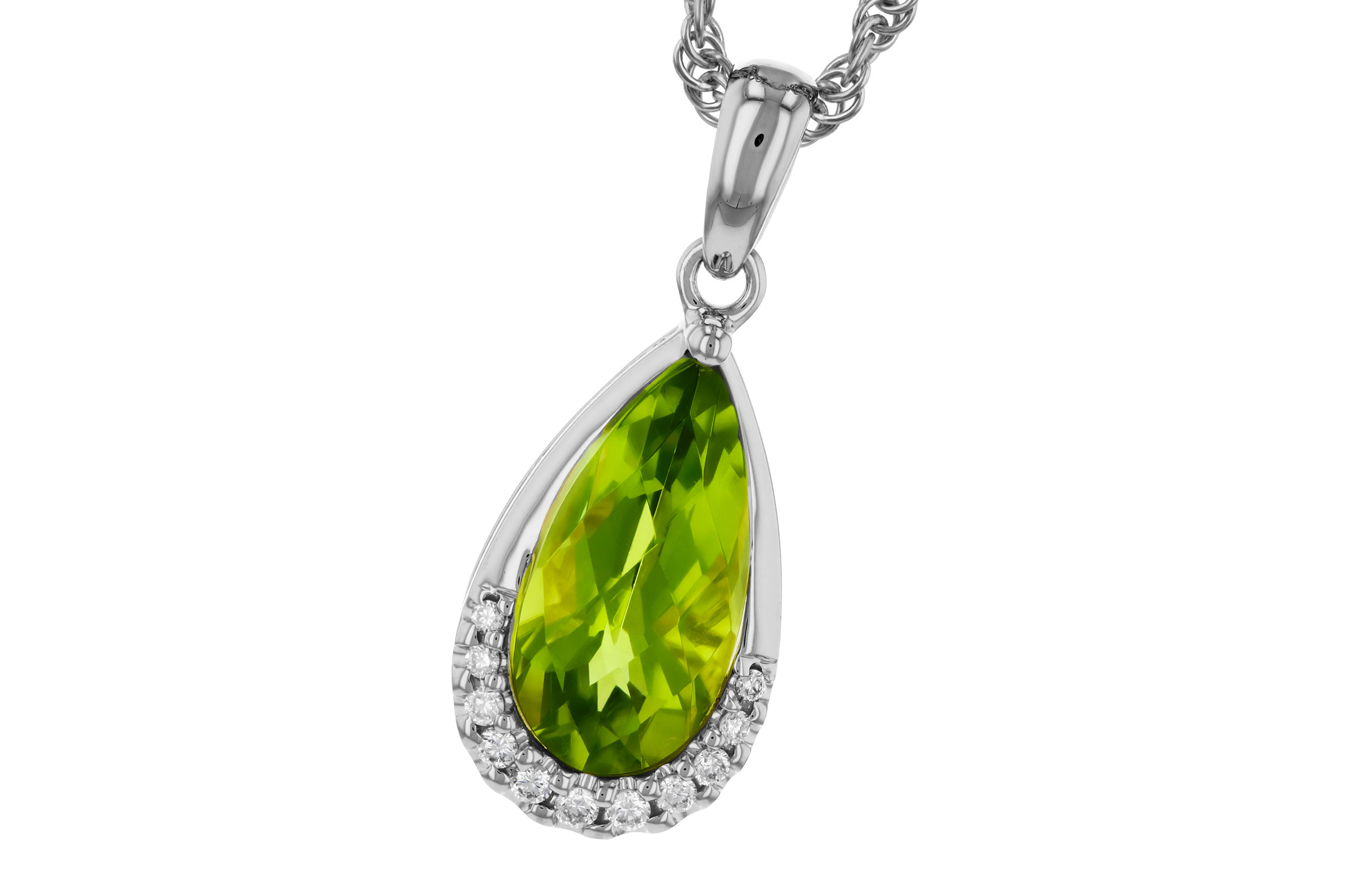 K303-11290: NECK 1.94 PERIDOT 2.00 TGW (12x6MM PS)