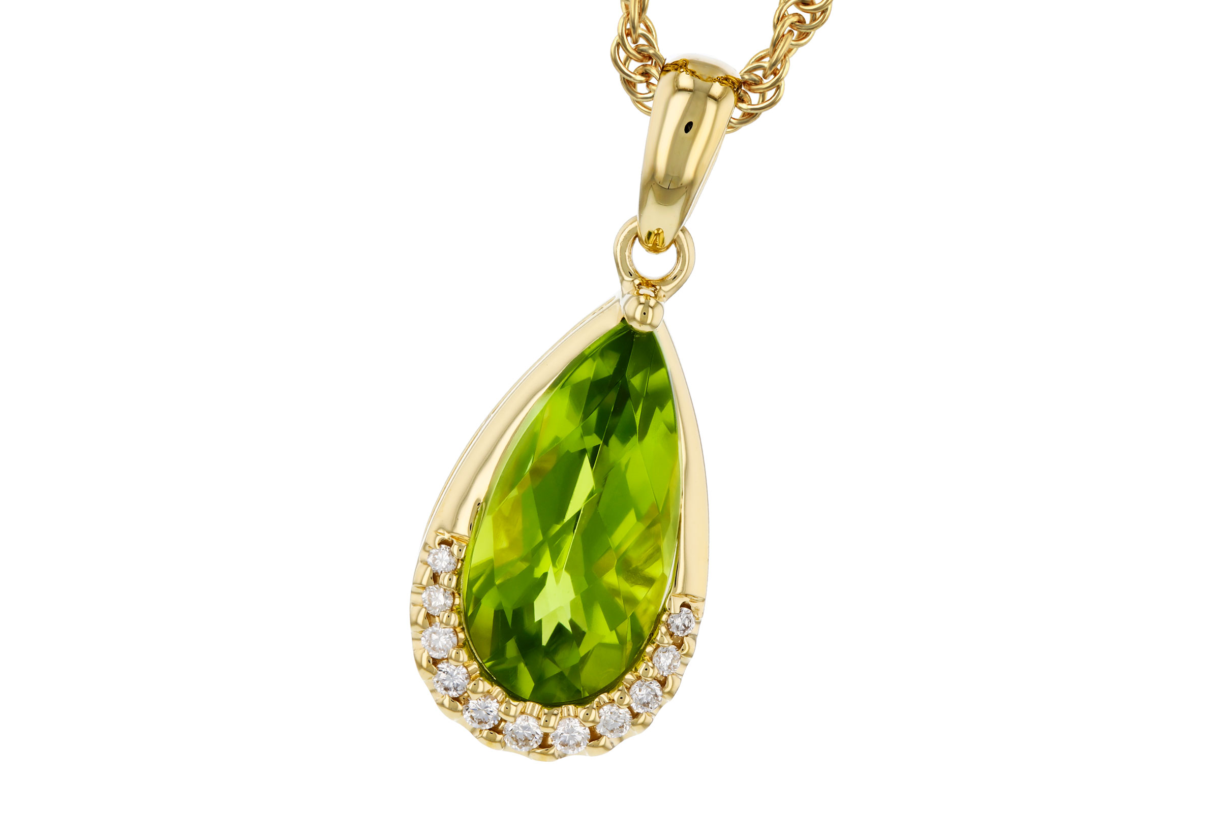 K303-11290: NECK 1.94 PERIDOT 2.00 TGW (12x6MM PS)