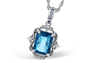 L300-39490: NECK 1.68 LONDON BLUE TOPAZ 1.73 TGW (8x6MM LBT)