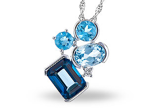 L300-43144: NECK 3.08 BLUE TOPAZ TW 3.11 TGW