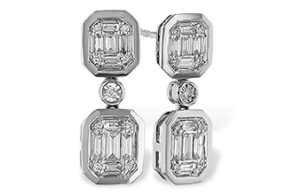 L302-18608: EARRINGS .38 BAG .45 TW