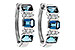L302-20435: EARRINGS 1.37 TW LONDON BLUE TOPAZ 1.48 TGW