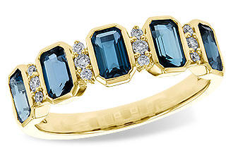 L302-21308: LDS RG 1.46 TW LONDON BLUE TOPAZ 1.58 TGW