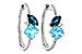 L302-22190: EARRINGS 1.82 TW BLUE TOPAZ 1.86 TGW