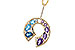 L302-22235: NECKLACE 1.77 SEMI-PREC (AMY & BT) 1.90 TGW
